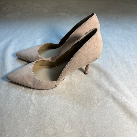 Canvas beige/nude high heels - Picture 3 of 6